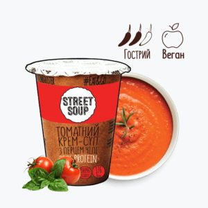 Томатный крем-суп с перцем чили от Cтрит Суп в стакане | Street Soup